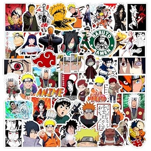 naru anime vinyl self-adhesive sticker for adults multicolor stickers for laptop journal guitar mobile - waterproof residue free