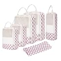 Narwey Compression Packing Cubes for Women Kids, Travel Organizer Bags
