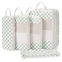 Narwey Compression Packing Cubes for Women Kids, Travel Organizer Bags