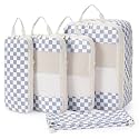 Narwey Compression Packing Cubes for Women Kids, Travel Organizer Bags