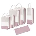 Narwey Compression Packing Cubes for Women Kids, Travel Organizer Bags