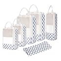 Narwey Compression Packing Cubes for Women Kids, Travel Organizer Bags