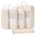 Narwey Compression Packing Cubes for Women Kids, Travel Organizer Bags