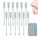 Nasal Hair Cutter, 2025 Upgraded Portable Manual Nasal Hair Trimmer for Women Men, 360° Rotating Double Sided Nose Hair Knife, Travel Essentials Nose Hair Remover Grooming Tool (Green, 12 PCS)