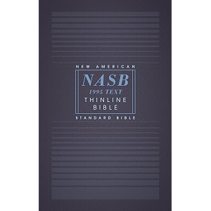 nasb thinline bible paperback red letter 1995 text comfort print