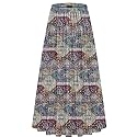 NASHALYLY Women's Chiffon Elastic High Waist Pleated A-Line Maxi Skirts