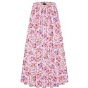 NASHALYLY Women's Chiffon Elastic High Waist Pleated A-Line Maxi Skirts
