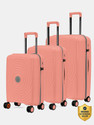 NASHER MILES Goa Polypropylene Hard-Sided Trolley Bags 55, 65 & 75 cm Lightweight Durable Cabin & Check-in Set 8 Wheels - 28 inch