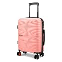 Nasher Miles Mumbai Hard-Sided Polypropylene Cabin Luggage 20 inch | 55cm | 8 Wheels Small Trolley Bag for Travel | Suitcase (Peach)