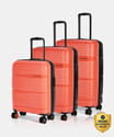 NASHER MILES Nicobar Dual Tone Polypropylene Set of 3 Trolley Bags (55, 65 & 75 cm) Check-in Suitcase 8 Wheels - 28 inch