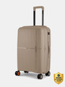 NASHER MILES Hard-Sided Polypropylene Luggage Champagne 65cm