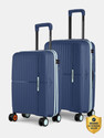 NASHER MILES Springfield Hard-Sided Polypropylene Luggage Set of 2 Trolley Bag for Travel Cabin & Check-in Set 8 Wheels - 24 inch