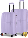 NASHER MILES Springfield HardSide Polypropylene Set of 2 Pastel Purple Trolley Bag(65&75cm) Check-in Suitcase 8 Wheels - 28 inch