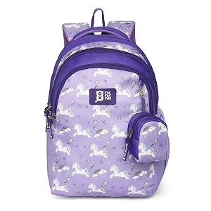 nasher miles tic tac toe kids backpack  30l capacity  3 compartments casual bag school bag for girls and boys 