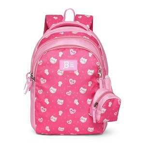 nasher miles tic tac toe kids backpack  30l capacity  3 compartments casual bag school bag for girls and boys 