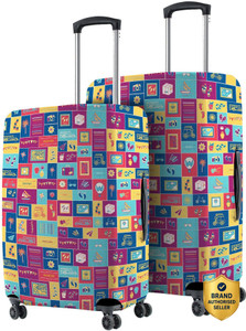 nasher miles wanderskye design polyester luggage cover set of 2 small-medium - wanderskye design luggage cover