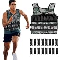 Weighted Vests 10Kg Fits Upto M-XXL Adjustable for men running with 16 Iron Sand Bags Women Body Weighted Training Vest Jacket Gym Workout Fitness Vest Used as 2kg to 10kg For Cross Fit(Green)