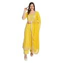 NASRO Women39s Viscose Rayon Printed Embroidered Round