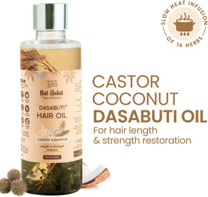 Nat Habit Castor Coconut Dasabuti Hair Oil