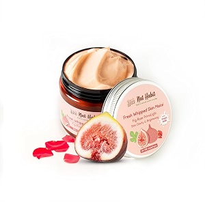 nat habit fig rose skin malai body cream body butter cold cream winter  skin brightening 24 hr moisture shea butter milk body lotion - 200ml pack of 1