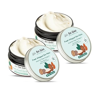 nat habit multi-nut omega 3 moisturiser skin malai body cream body butter cold cream winter  hydration skin repair amp 48 hr moisture body lotion - 120ml pack of 2