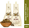 Nat Habit Ready-To-Apply Henna Root Touch Up|Pre-Soaked in Black Tea & Herbs, Brown Shade (120 g)