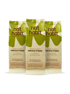 nat habit ready to apply henna pasteorganicmehandi hair color for rich brown shade 660 g