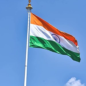 swatric national flag by iit delhi startup - all weather outdoor tiranga indian flag with fade resistant double stitched polyester satin fabric 1 ft  15 ft