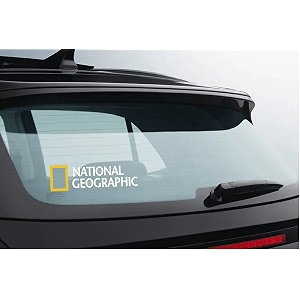 yellow amp white adventure border decal  die-cut car sticker for photographers amp travellers  uv-printed waterproof vinyl for bumper laptop 20 cm x 587 cm