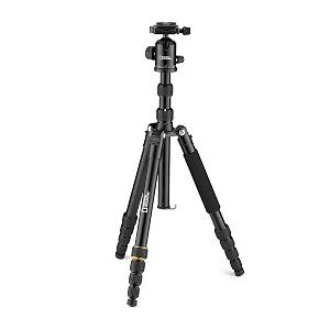national geographic travel photo tripod kit with monopod aluminium 5-section legs twist locks load up 8kg carrying bag ball head quick release ngtr002tblack