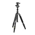 National Geographic Travel Photo Tripod Kit with Monopod, Aluminium, 5-Section Legs, Twist Locks, Load up 8kg, Carrying Bag, Ball Head, Quick Release, NGTR002T,Black