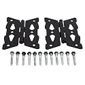 National Hardware Decorative Butterfly Hinges, Steel, 2-Pack, Black