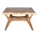 National Jaipur Roma Four Seater Dining Table,Teakwood, Standard