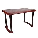 National Jaipur Rectangular Four Seater Dining Table,Rosewood, Large