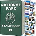 National Parks Stamp Book with Sticker Set: Passport-Sized National Park Book with Passport Stickers, Travel Planner, Map, and Parks Checklist Tracker