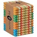 Native Fab 12 Pack Mexican Salsa Stripe Kitchen Towels, 18x28 Inches, Colorful Dishcloth Set, 100% Cotton, Everyday Use, Kitchen Hand Towel for Cleaning, Absorbent, Washable Drying Towels, Assorted