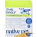 Native Pet The Daily Dog Vitamins &amp; Supplements - 11-in-1 Multivitamin for Dogs - Daily Powder Supplement with Probiotics, Collagen - 90 Scoops