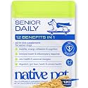 Native Pet Senior Daily Dog Vitamins &amp; Supplements – 12-in-1 Dog Multivitamin Powder for Senior Dogs – Supports Mobility, Cognition, Digestion, Immune Health &amp; More – 120 Scoops