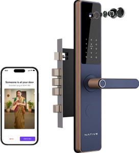 native by urban company lock pro with camera unlock  doorbell connect  7-way unlock free installation smart door lock