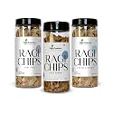 NativEssence Ragi Chips Roasted Healthy Snack | Crunchy & Munchy Premium Chips For Children & Elders | Pack of 3 With Delicious Just Jeera, cream and onion & Peri Peri - 100gm Each