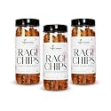 NativEssence Roasted Ragi Chips - Healthy Snack - 100gm Each - Pack of 3 (Indian Tadka Masala)