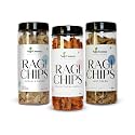 NativEssence Roasted Ragi Chips - Healthy Snack - 100gm Each - Pack of 3 (Jeera, cream&amp;onion, IndianTadka)