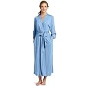 Natori Shangri La Long Robe with Kimono Sleeves, Bathrobe for Women