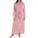 Natori Shangri La Long Robe with Kimono Sleeves, Bathrobe for Women