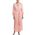 Natori Shangri La Long Robe with Kimono Sleeves, Bathrobe for Women