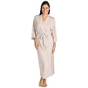 Natori Shangri La Long Robe with Kimono Sleeves, Bathrobe for Women