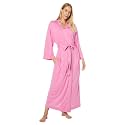 Natori Shangri La Long Robe with Kimono Sleeves, Bathrobe for Women