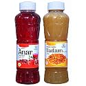 Natraj The Right Choice Anar Sharbat &amp; Badam Sharbat Syrup Combo (Pack of 2 x 750 ml Bottle) = 1500ml | Instant Refreshing Drink For Summer | Natural body coolant