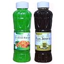 Natraj The Right Choice Brahmi Badam Sharbat &amp; Jal Jeera Sharbat Syrup Combo (Pack of 2 x 750 ml Bottle) = 1500ml | Instant Refreshing Drink For Summer | Natural body coolant