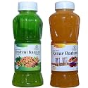 Natraj The Right Choice Brahmi Badam Sharbat &amp; Kesar Badam Sharbat Syrup Combo (Pack of 2 x 750 ml Bottle) = 1500ml | Instant Refreshing Drink For Summer | Natural body coolant